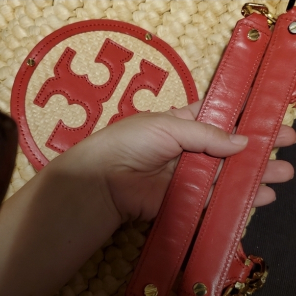 Tory Burch Woven Raffia/Straw Tote Bag Large - Picture 10 of 12